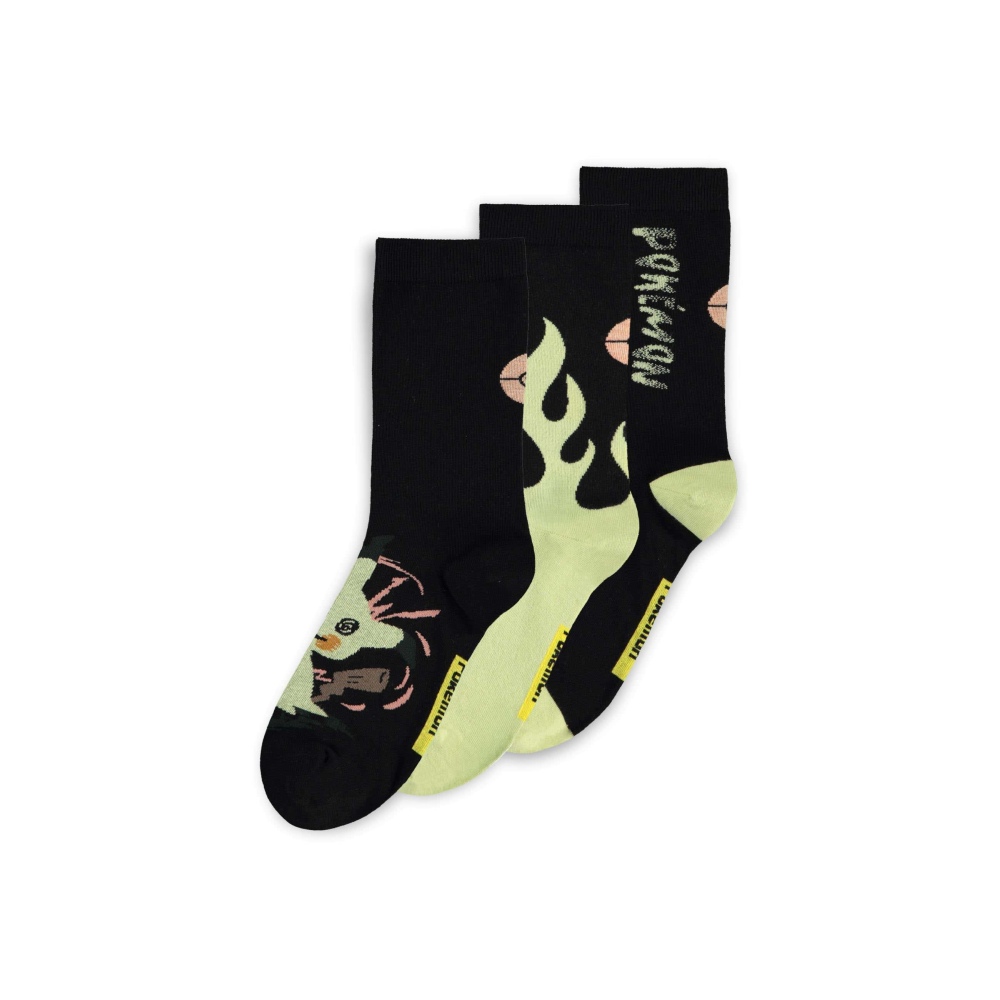 Pokémon - Glow In The Dark Socken - Schwarz